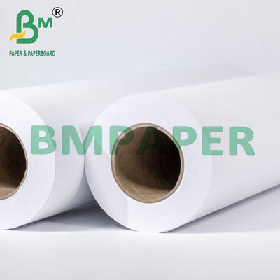Papel Plotter de 36 ′′ x 150 ′′ 20LB sem revestimento 96 Branco Brilhante para Engenheiros