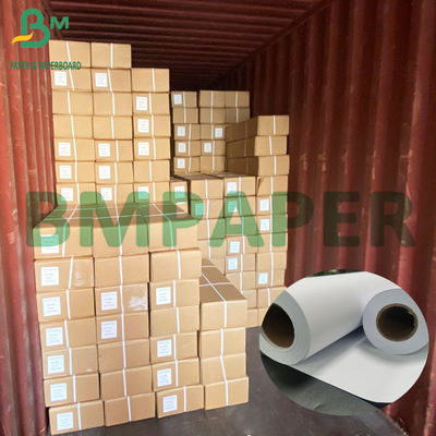 Hi - Bright Plotter Paper Roll 20lb 24' × 150' Papel limpo para apresentação