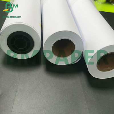20lb de papel CAD Plotter Branco de Alto Brilho Papel Limpo para Engenharia
