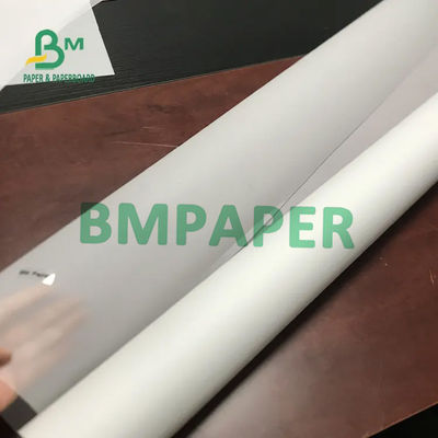 Papel de rastreamento de 60gm Papel de traçado translúcido Rolos de 880mm X 50m 100m 150m Embalagem de cartão
