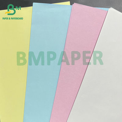 Papel de transferência de cópias sem carbono 60 gm NCR Branco Amarelo Rosa Azul