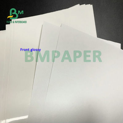 Papel cromo revestido C1S de 80 gm 100 gm brilhante para fabricação de adesivos de etiquetas