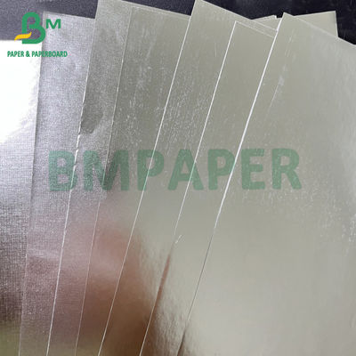 Papel metalizado de alumínio de prata dourado