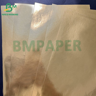 Papel metalizado de alumínio de prata dourado