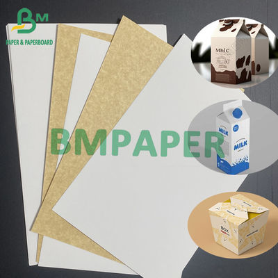 200 gr. Cartão branco Kraft Back Aséptico para embalagem de líquidos refrigerados Frito Papel de embalagem de bebidas Largura 1080 mm