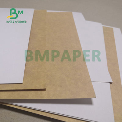 270gm revestido de papel branco de parte superior de cartão de volta Kraft para levar caixas segurança alimentar