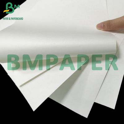 Papel artesanal branco branqueado de alta resistência à tração para sacos de compras