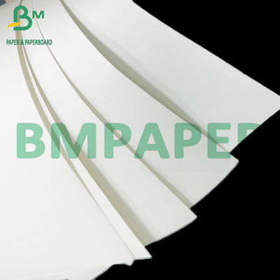 Papel artesanal branco branqueado de alta resistência à tração para sacos de compras