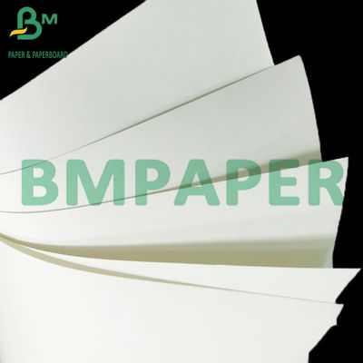 Papel artesanal branco branqueado de alta resistência à tração para sacos de compras