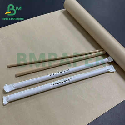 60 gm 120 gm Papel de palha Kraft branco castanho e à prova d' água
