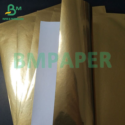 Ouro e Prata 2 cores rótulo de cerveja resistência húmida adesivo papel adesivo 70gm rolos