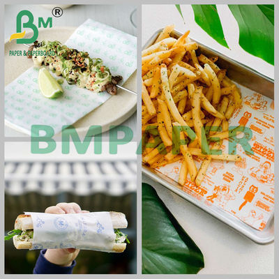 Papel resistente à umidade, reciclável e resistente a gordura para cozinhar e assar