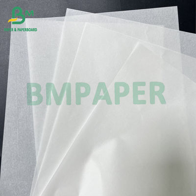 Excelente capacidade de processamento Papel à prova de gordura branco de 60 gm para embalagens de snacks alimentares