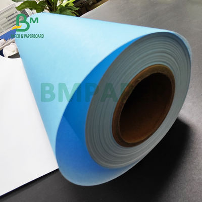 80 gr Papel azul em rolos de fundo branco para desenho de engenharia CAD 880mm x 150m 3' núcleo