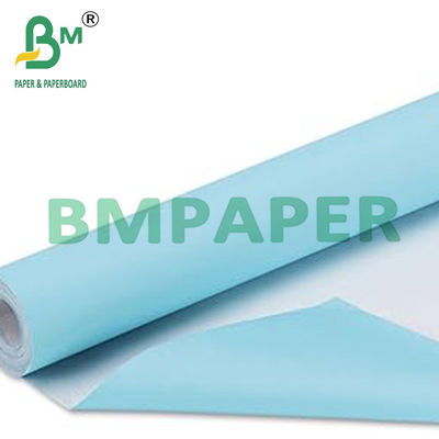 80g 24&quot; x 150ft Papel de Planeamento Azul com fundo branco para desenhos de engenharia