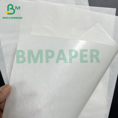 45 gsm + 10 gsm Papel de embalagem de hambúrguer branco revestido de PE brilhante de um lado Papel de açougueiro