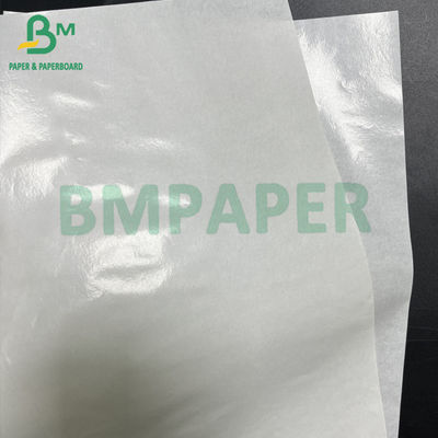 50 gsm + 10 gsm Papel alimentar Kraft branco revestido em PE brilhante de lado único