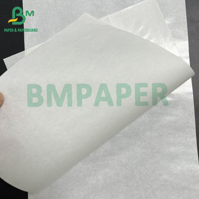 50 gsm + 10 gsm Papel alimentar Kraft branco revestido em PE brilhante de lado único