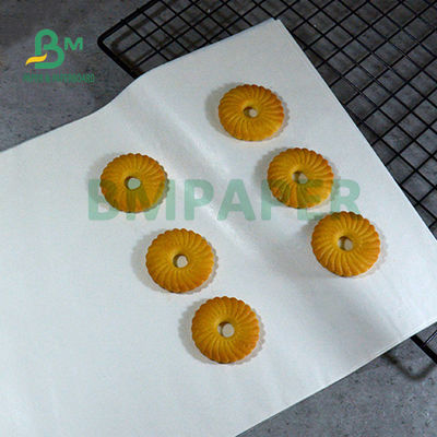 Papel branco de embalagem de alimentos à prova de gordura para hambúrgueres de sanduíche de 35 gm Grau 3 6