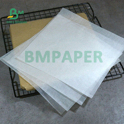 Papel branco de embalagem de alimentos à prova de gordura para hambúrgueres de sanduíche de 35 gm Grau 3 6