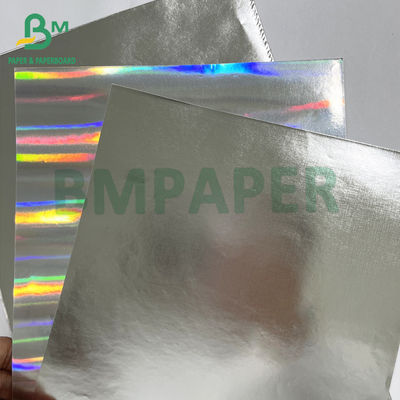 Impressão de rótulos Excelente resistência ao molho Papel revestido de prata metalizado