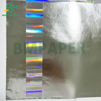 Impressão de rótulos Excelente resistência ao molho Papel revestido de prata metalizado