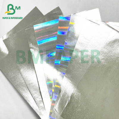 Papel metalizado de 70 gm de revestimento brilhante de prata