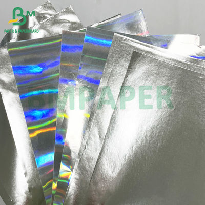 Papel metalizado de 70 gm de revestimento brilhante de prata