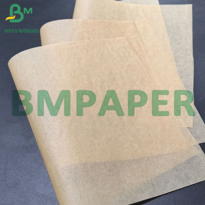 35gm Single Side Glossy MG Golden Brown Ribbed Kraft Paper Roll para embalagem