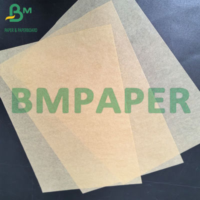 35gm Single Side Glossy MG Golden Brown Ribbed Kraft Paper Roll para embalagem