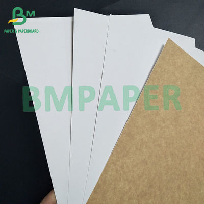Papel revestido Kraft Back Branco Frente revestido Kraft Back Paper Papel de papel de papel para embalagens de bebidas enlatadas