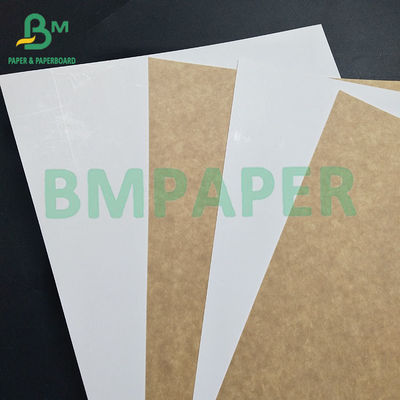 Papel revestido Kraft Back Branco Frente revestido Kraft Back Paper Papel de papel de papel para embalagens de bebidas enlatadas
