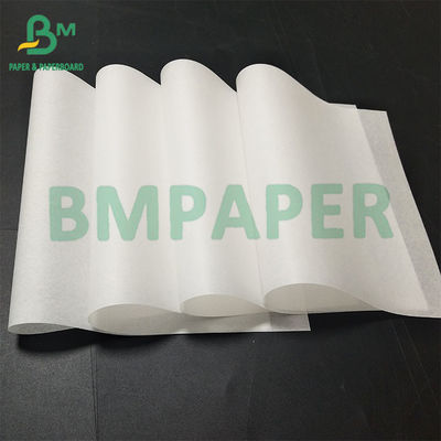 Papel à prova de óleo branco e à prova de água de qualidade alimentar reciclável para alimentos fritos