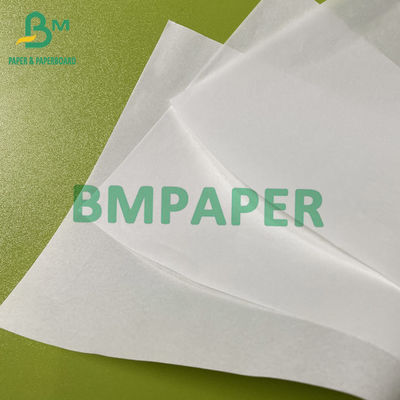 Papel de proteção contra óleo de 35 gm 40 gm Papel branco à prova de gordura em rolos Tamanho personalizado para embalagem de alimentos