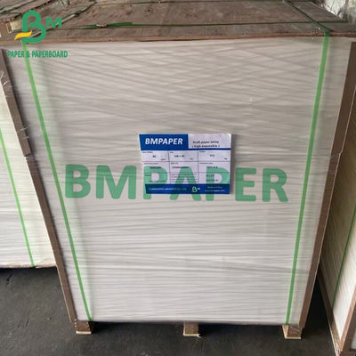 70gm 80gm 90gm Papel Kraft Branco Branqueado Alta Expansão Folha Personalizada Tamanho 30cm - 250cm
