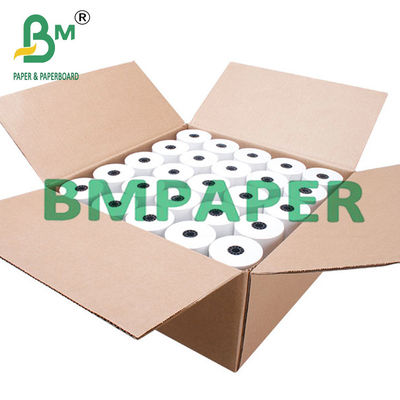 Papel térmico de 48 gm 55 gm em pequenos rolos utilizado como loja restaurante