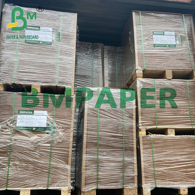Caixas de cartão laminado de papel kraft marrom PE para recipientes de alimentos