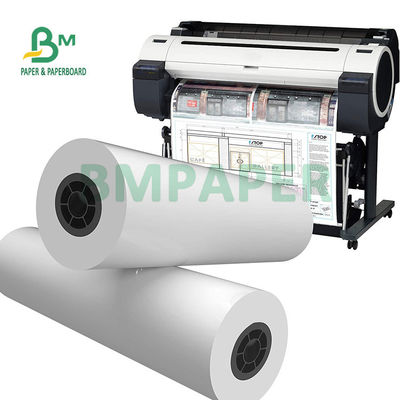 Largo formato CAD rolos de jato de tinta 20lb papel de ligação para desenho de engenharia 24' x 150'