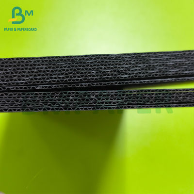 3 camadas de papel de flauta preto branco E folha de cartão ondulado para caixas