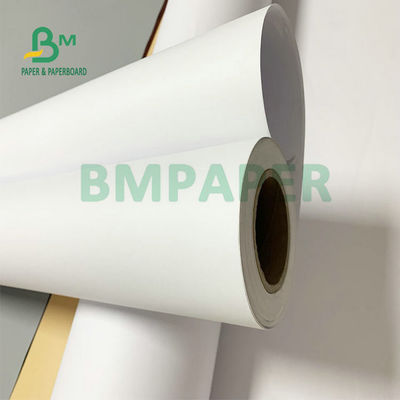24' x 300ft 20# Papel de ligação, tinta de jato, rolos CAD sem revestimento, núcleo de 2'