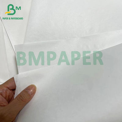 Papel Kraft branco branqueado de 40 gm G1S de qualidade alimentar reciclável