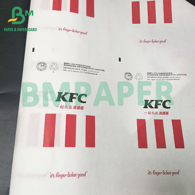 30 50g Kit de Proteção Ambiental de Alta Temperatura 3 Papel Greaseproof Hamburger Sandwich Paper