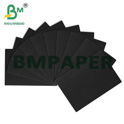 120 g + 120 g de papel de cartão ondulado 2-Ply F para embalagem cor preta
