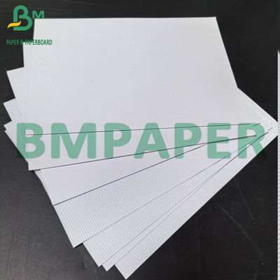 1.5mm 2.5mm 3 camadas de cartão branco corrugado embalagens de cartão branqueado folhas de cartão
