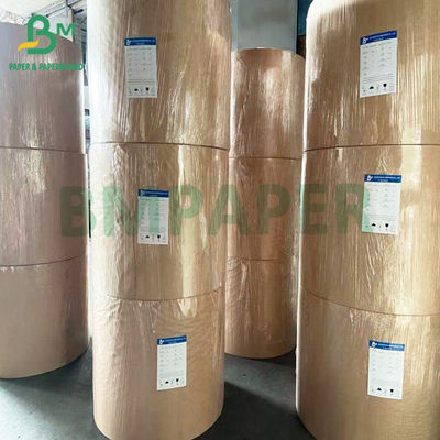Rolo de papel de bolsas de kraft de 40 g de qualidade superior de um lado brilhante castanho
