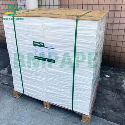 Papel térmico auto-aderente branco, papel autocolante impresso mate para rótulos
