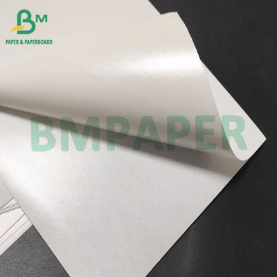 80g 130g Papel branco brilhante com cola de fusão a quente Papel branco de fundo