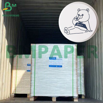 Papel absorvente branco natural de 1 mm e 2 mm, revestido de PE de um lado