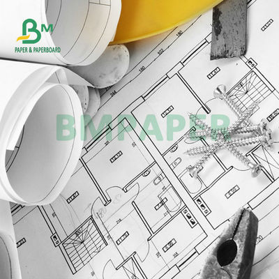Papel de ligação de jato de tinta de grande formato 20 lb de papel CAD não revestido