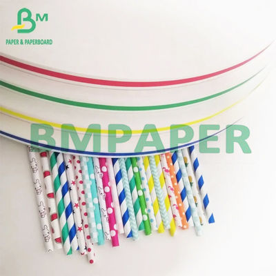 60gm 120gm 5 polegadas de núcleo biodegradável MG papel artesanal para palha de beber